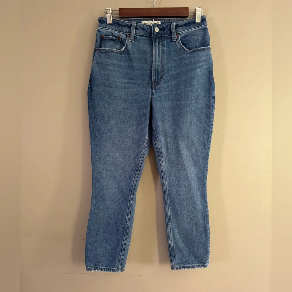 Abercrombie&Fitch The skinny High Rise Curve Love Blue Women's Jeans Sz 27